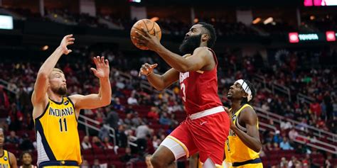 Nba James Harden’s 44 Points Lead Rockets Over Indiana Pacers 111 102 Houston Win Six In A Row