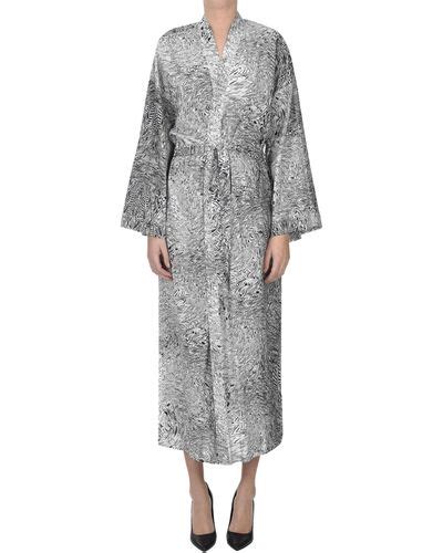 Gray Kimono Dresses For Women Up To Off Lyst