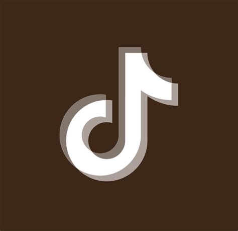 Dark Brown Aesthetic Tiktok Icon Iphone Photo App App Icon Design