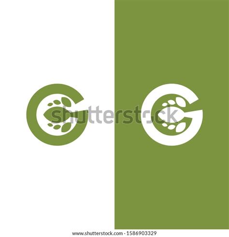 Letter G Leaf Nature Eco Logo Stock Vector Royalty Free 1586903329