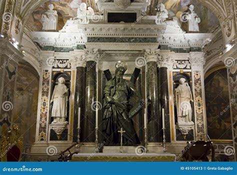 Catedral De Amalfi Cripta De St Andrew Altar Foto De Stock Editorial