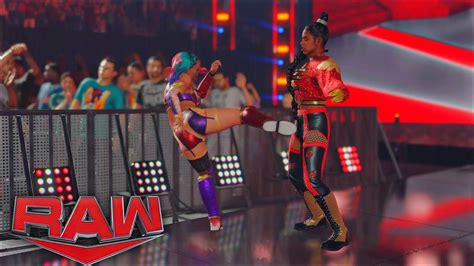 Wwe 2k23 Universe Mode Raw Asuka Attacks Bianca Belair Youtube