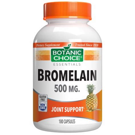 Botanic Choice Bromelain Joint Herbal Supplement Capsules Food