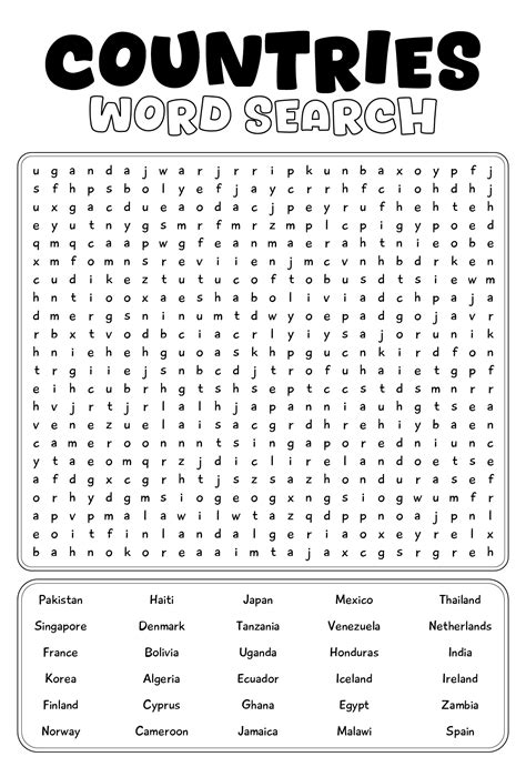 Hard Word Search Printable - Printable Free Templates