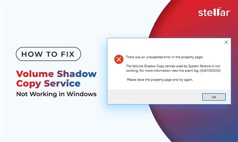 FIXED Volume Shadow Copy Service Not Working Error