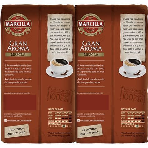 Comprar Gran Aroma café molido mezcla pack 2 paquetes 500 g MARCILLA