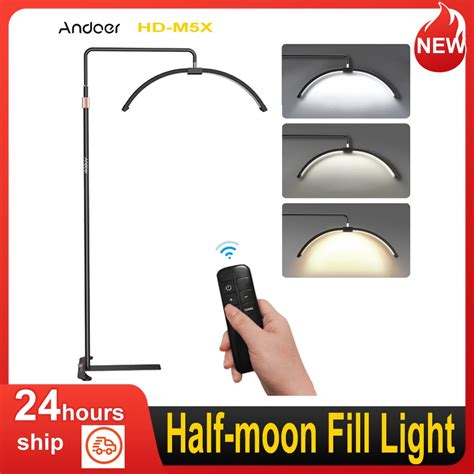 Andoer HD M5X 36W Floor Light Half Moon Shaped Fill Light 3000K 6000K