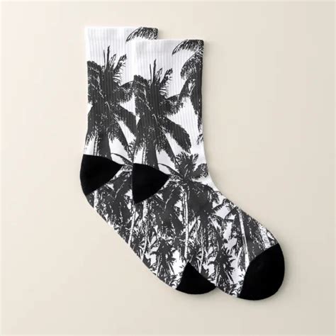 Tropical Palm Trees Socks Zazzle