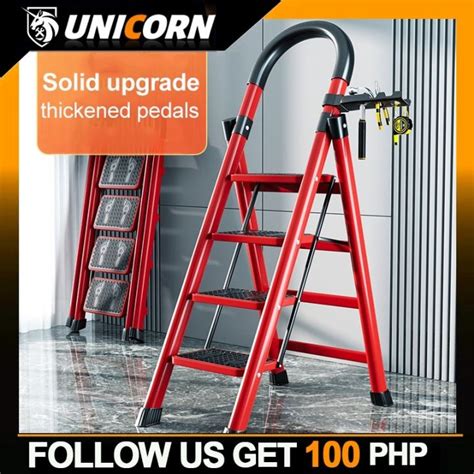 Household Indoor Folding Step Ladder 6 Step Ladder Aluminum Ladders