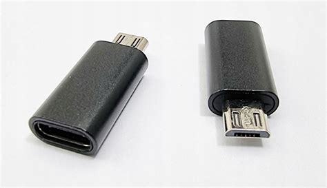 Przej Cie Adapter Gniazdo Usb C Wtyk Micro Usb Sklep Opinie Cena