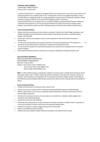 Gladys Kate Cantal Cv PDF