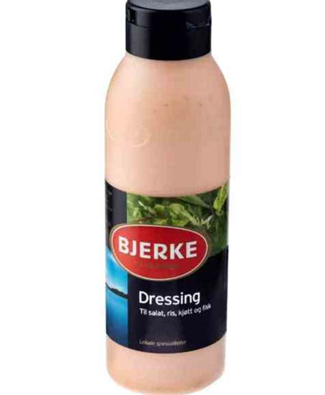 bjerke dressing med naeringsinnhold oppskrifter og informasjon