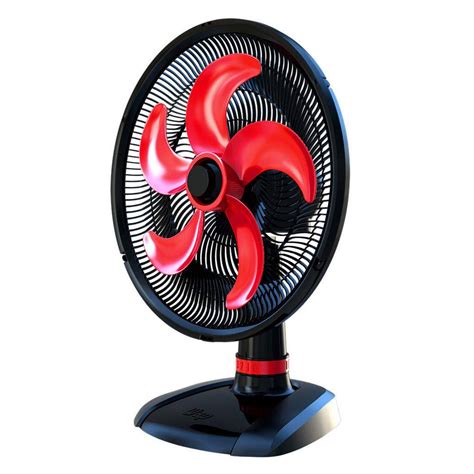 Ventilador De Mesa Rajada Turbo W130 220V WAP Preto Vermelho