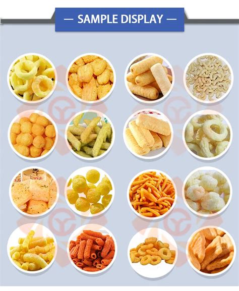 Puffed Corn Sticks Food Production Line Machine Core Filling Snacks