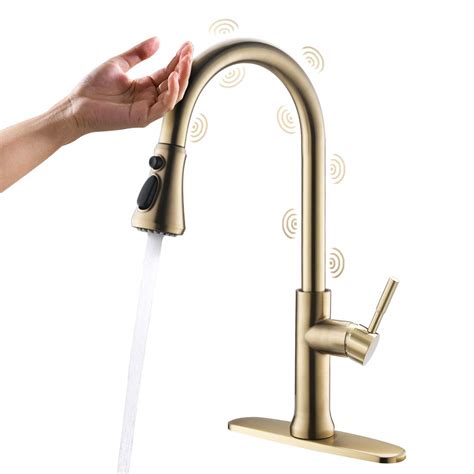 Buy Fapully Touch Kitchen Faucets With Pull Down Sprayer Single Handle Stainless Steel Brushed