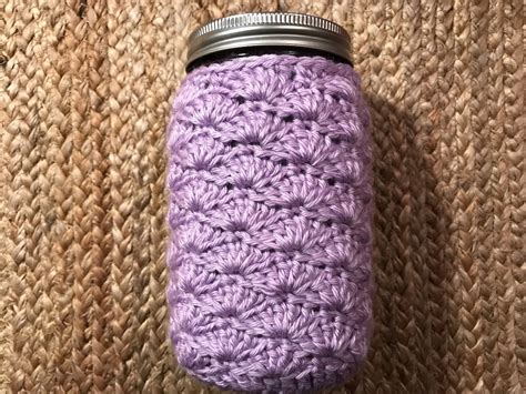 Mason Jar Cozy Quart Size Wide Mouth Mason Jar Cover Crochet Soft Acrylic Made To Order Home