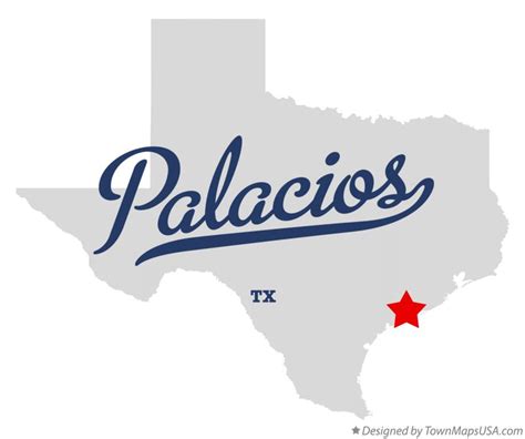 Map Of Palacios Tx Texas