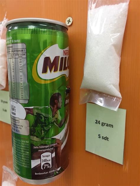 Kandungan Gula Dalam Air Kotak Milo