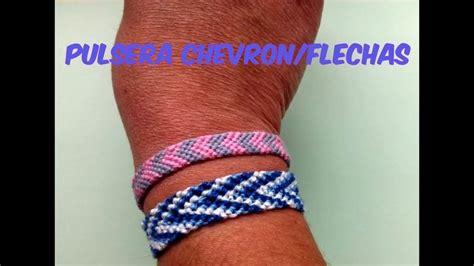 Pulsera Macrame Nudos Chevron O Flechas Manualidad Anti Estres