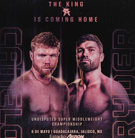 Canelo Vs Ryder Precio Y Dónde Comprar Boletos Para La Pelea Del 6 De