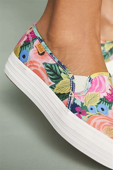 Keds X Rifle Paper Co Juliet Slip On Sneakers Anthropologie