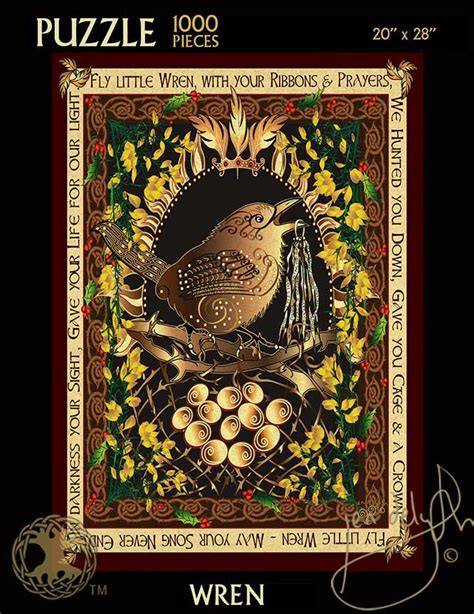 WREN Celtic Art Jigsaw Puzzle Celtic Art Studio Celtic Art Jen