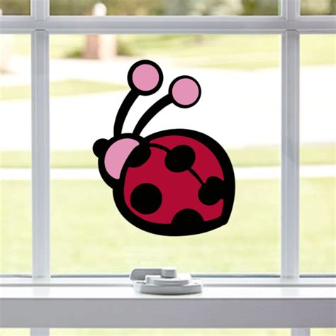 Ladybug Vinyl Decal Window Decal Ladybug Car Decal Red Etsy