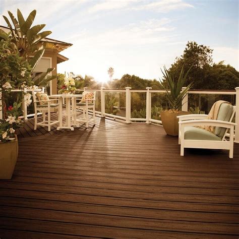 Trex Transcend 20 Ft Lava Rock Square Composite Deck Board In The