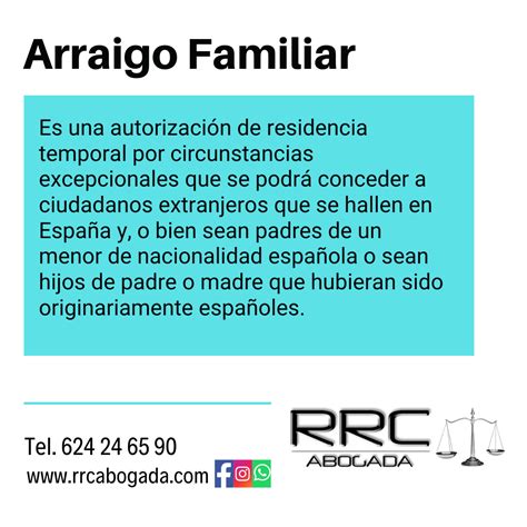 Qué es el Arraigo Familiar RRC ABOGADA