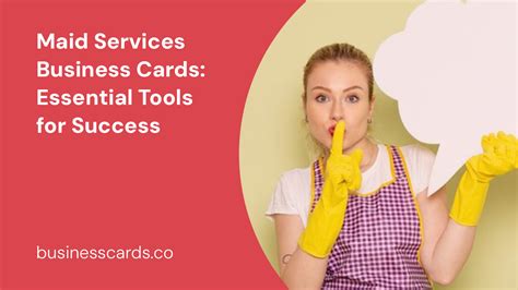 Maid Services Business Cards Essential Tools For Success Businesscards