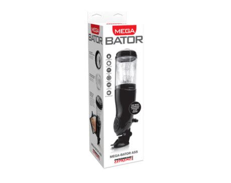 PDX Mega Bator Ass Stroker Clear Black