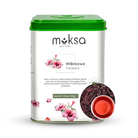 Buy Hibiscus Flowers Tea Online Moksa Organic Herbal Teas