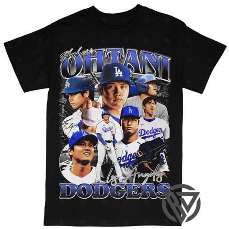 Shohei Ohtani Tee Shirt Los Angeles Dodgers Mlb Baseball Dodgers T