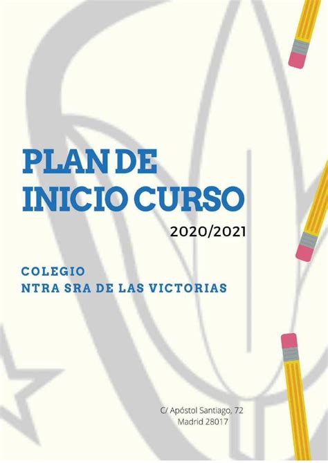 PDF PLAN DE INICIO CURSO 2020 2021 Filipenses Madrid 2020 9 1