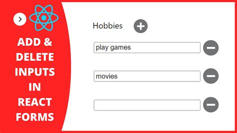 Add Or Remove Input Fields Dynamically With React JS Input Value In