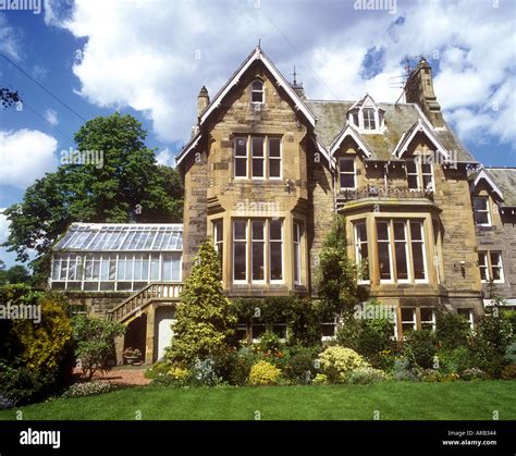 Victorian Mansion House Edinburgh Scotland Stock Photo Alamy