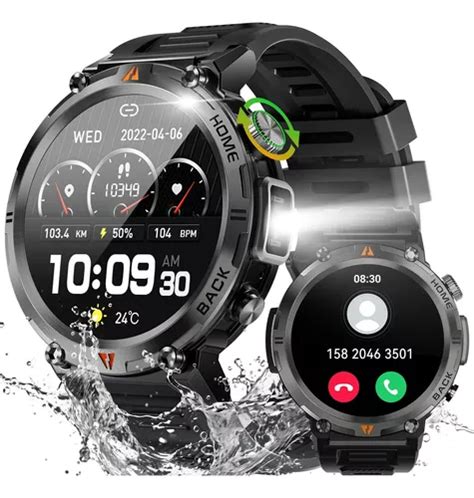 Reloj Inteligente Atm Impermeable Militar Para Hombre Meses Sin Inter S