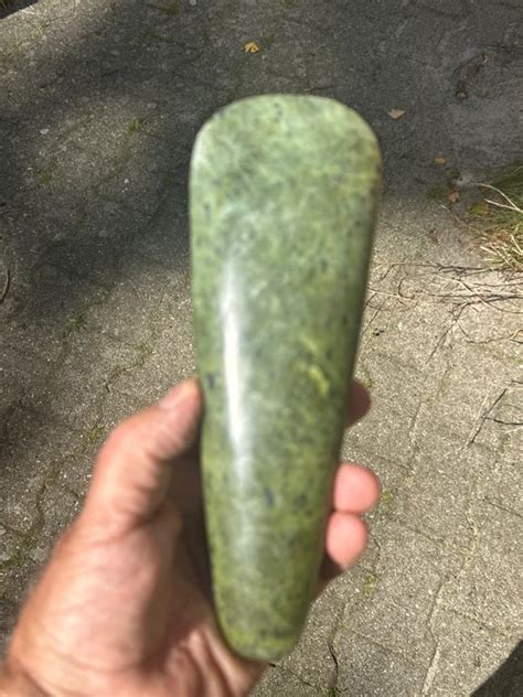 Ax Blade 1 Jade Stone Nephrit Kapak Humboldt Bay West Papua