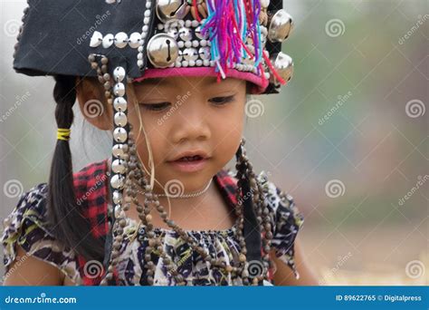 Akha Girl Stock Image Image Of Group Child Laos Asian 89622765