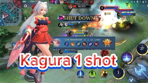 Hero Kagura Best Build One Shot Delete Mobile Legends Bang Bang YouTube