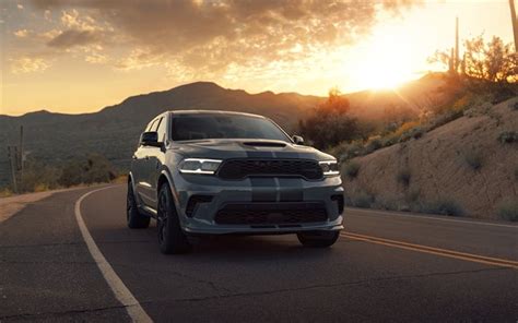 Download Wallpapers Dodge Durango Srt Hellcat 2021 Hpe1000 Front View Exterior Racing Suv