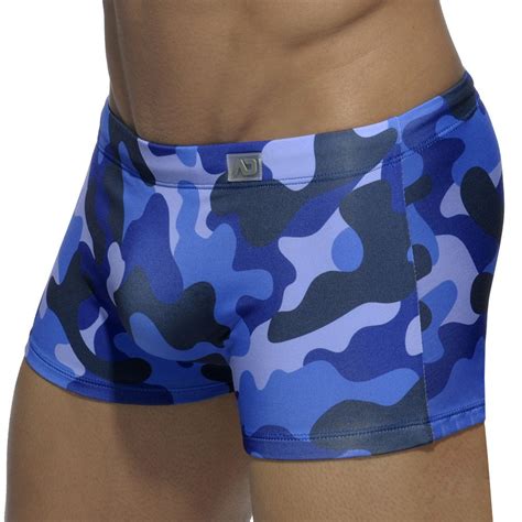 Addicted Boxer De Bain Camouflage Marine INDERWEAR