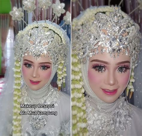 Potret Perbandingan Pengantin Dirias MUA Versus Makeup Sendiri Hasil