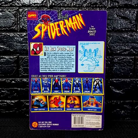 TOY BIZ Six Arm Spider Man Spider Man New Animated Series Toy Biz