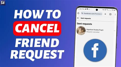 How To Cancel Friend Request On Facebook Youtube