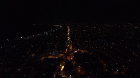 Night View From Drone Illuminated Roads Stock Footage SBV-347648602 ...