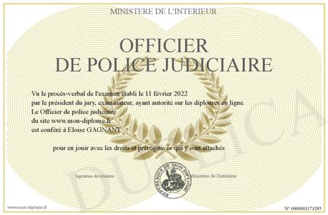 Officier De Police Judiciaire