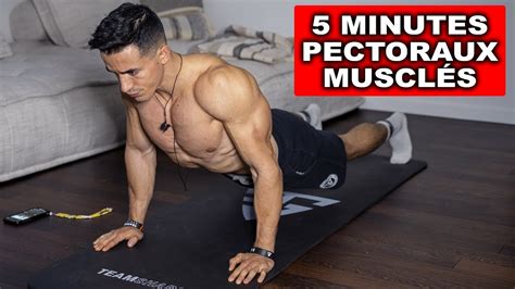 Pectoraux Muscl En Minutes Entra Nement La Maison Youtube