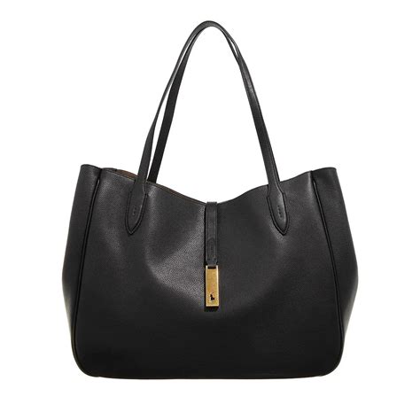 Polo Ralph Lauren Tote Medium Black Rymlig shoppingväska