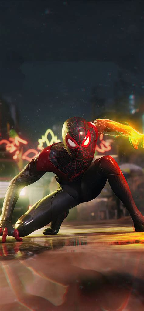 Miles Morales Spider Man Phone Wallpaper